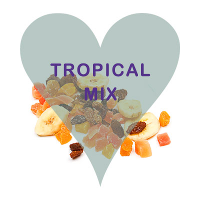 Scoops Tropical Fruit Mix (apricot, banana, dates, papaya, pineapple)