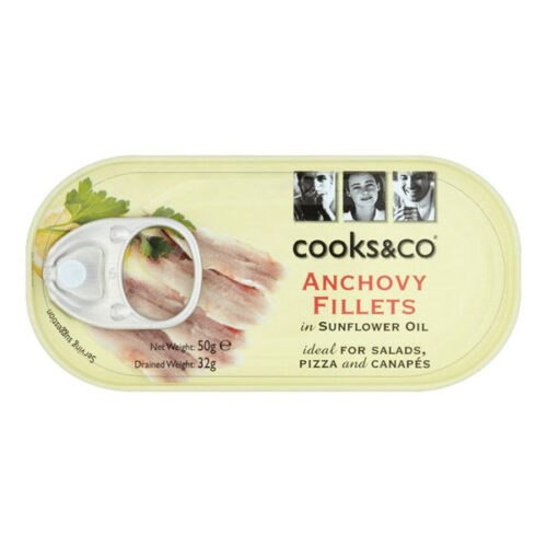 Cooks&Co Anchovy Fillets in Sunflower Oil