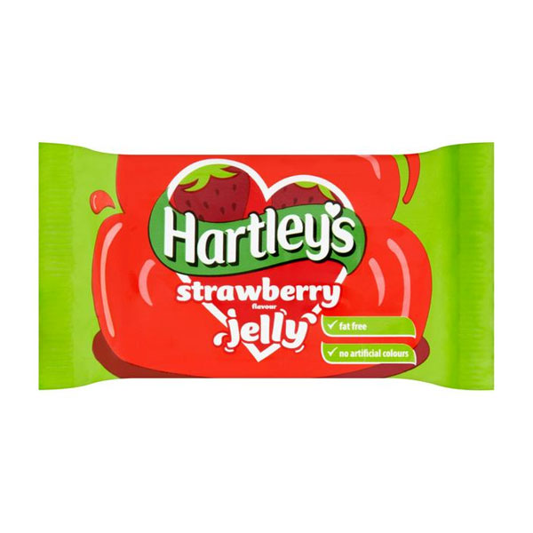 Hartleys Strawberry Flavoured Flavoured Jelly cubes