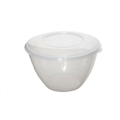 Round Plastic Pudding Basin with Lid