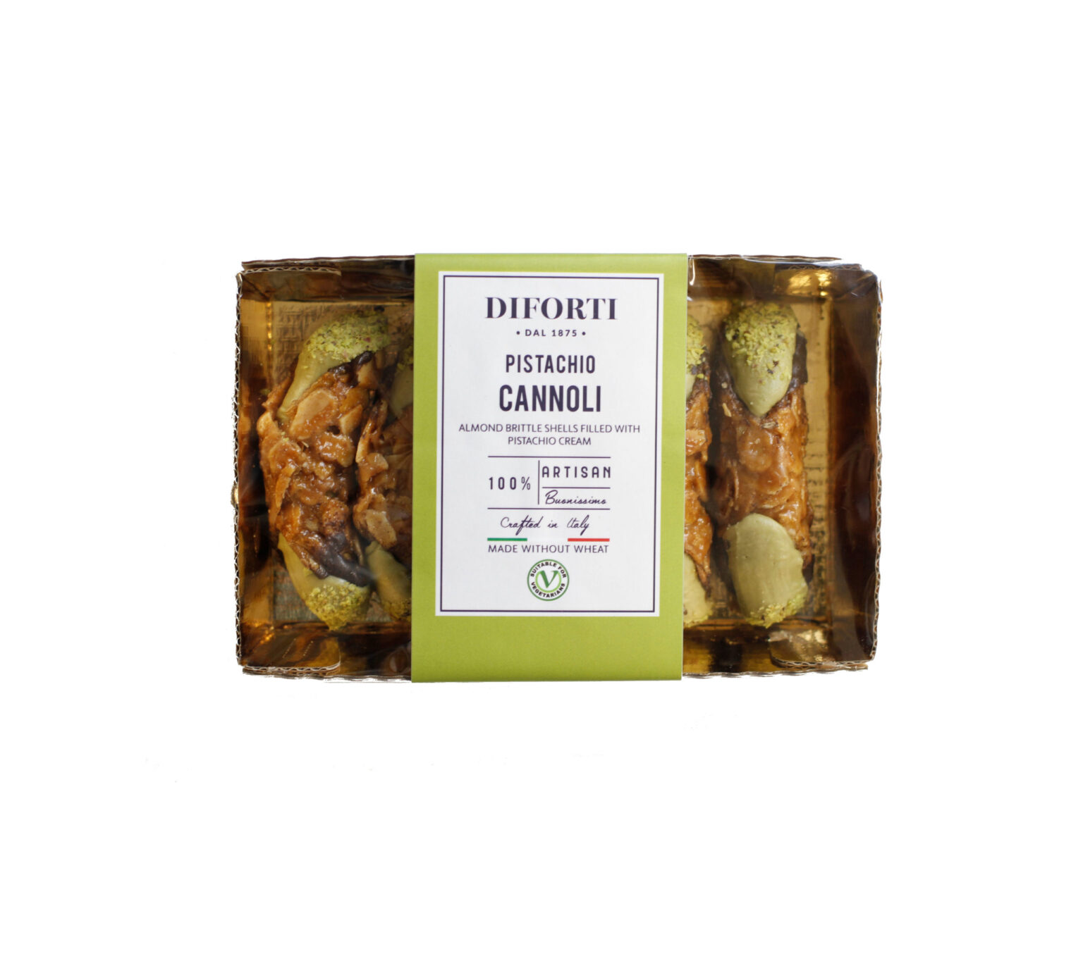 Diforti Pistachio Cannoli Gluten Free Scoops the Ingredients Shop